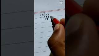 Affan - name in standard calligraphy style | calligraphy for beginners | #shorts #english