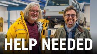 James May visits Richard Hammond's workshop to get help!