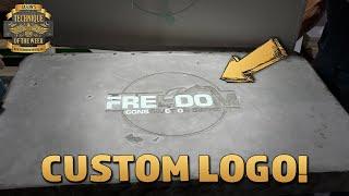 How to Create Custom Logos in Concrete Countertops!