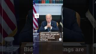 Biden Says ‘Things Are Looking Good’ On Hamas Releasing Hostages