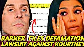 Kourtney CRIES OUT !  As Travis Barker files  Defamation lawsuit against her