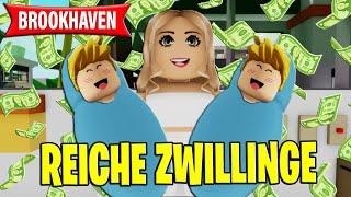 Als ZWILLINGE GEBOREN von REICHEN ELTERN in BROOKHAVEN! (Roblox Brookhaven RP | Story Deutsch)