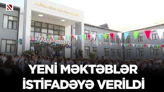 Yeni məktəblər istifadəyə verildi - Şamaxının iki kəndində 460 və 132 yerlik məktəb inşa olunub