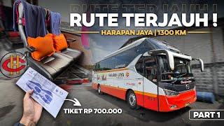 1300 KM RUTE TERJAUH HARAPAN JAYA !!! Trip Surabaya - Palembang Harapan Jaya VIP Class .