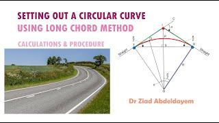 SURVEYING | SETTING OUT CIRCULAR CURVE | ROAD | TOTAL STATION