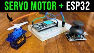 Control Servo motor using esp32 and Joystick 