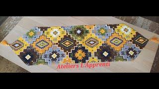 coudre un #chemin de table, sewing #table runner