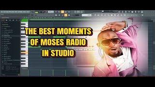 Best Moments  Of Moses Radio In Studio Recording Music.