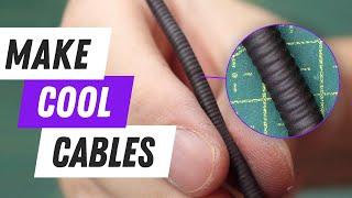 Crazy CHEAP trick to make cool cables!