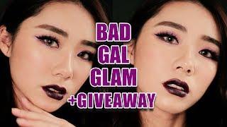 GIVEAWAY + BAD GAL GLAM MAKEUP | URBAN DECAY X KRISTEN LEANNE REVIEW