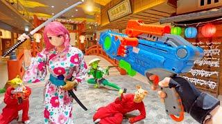 Nerf War | Water Park & SPA Battle 11 (Nerf First Person Shooter)