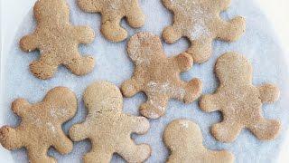 Vegan Gingerbread People Christmas Recipe | Gluten Free + Oil Free