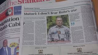 Minista Justin Muturi kuuga ndaramaka ona angibutwo wira no niekwaria ma!