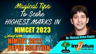 Magical Tips To Score HIGHEST MARKS IN NIMCET 2023 | NIMCET 2022 Paper Solution | Impetus Gurukul