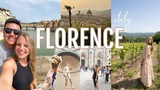 FLORENCE TRAVEL VLOG! Duomo, Tuscany wine tour, statue of David, Piazzalle Michelangelo, + best food