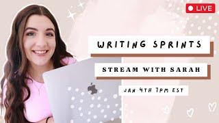 writing sprints livestream with sarah sutton | let's get productive! jan 4th 7PM EST