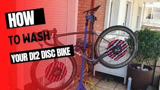 How to wash your Di2 disc road bike