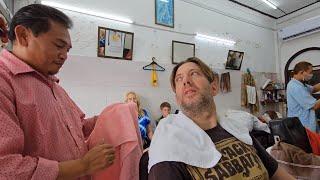 $2 Old Siam Barbershop Shave (w/ Khao San Road Walk) Bangkok  @jasonrupplearningtowalkand2839