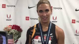 An interview with Valarie Allman at the 2019 Toyota USATF Outdoor Track and Field Championships