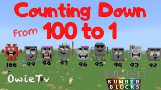 Counting  Down from 100-1 Numberblocks Minecraft | Count Down 100-1 Song | Math Songs For Kids