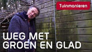 Groene, alg-aanslag op bestrating, schutting of vlonder, wat te doen? | Tips | Tuinmanieren