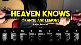 Heavens Knows - Orange And Lemons | Easy Guitar Chords Tutorial For Beginners (CHORDS & LYRICS)