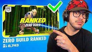 So I Finally Tried Zero Build Ranked...