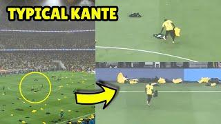 N'Golo Kante Cleaning The Pitch During Al-Ittihad vs Al-Hilal