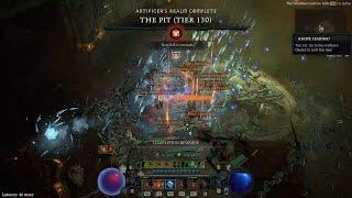 Diablo 4 Season 4 Blizzard Sorcerer Clear Tier 130 Pit - 14:13 (no Shatter)