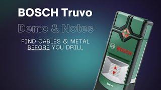 Find Cables in Walls - Live Demo How To - BOSCH Truvo Cable / Metal Detector