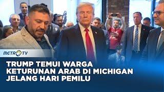 Trump Temui Warga Keturunan Arab di Michigan Jelang Hari Pemilu