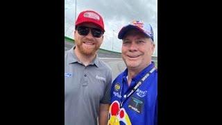 Atlanta Motor Speedway Quaker State 400 NASCAR Driver Chris Buescher & DJ Wayne Morning Track Walk