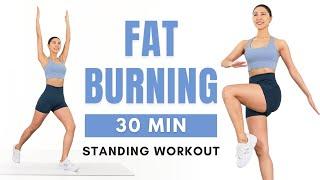 Standing Full Body Fat Burn Workout 30 MIN Home Workout - No Jumping