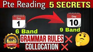 Pte Reading 5 Secret Tricks Revealed |10 Days Challenge| Without Grammar Rules BY Pawan Sr