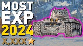 MOST EXP in 2024 in World of Tanks!!!