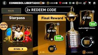 FREE ICON & 99-101!! LIBERTADORES EVENT 2X NEW REDEEM CODE FC MOBILE 25 | LIBERTADORES FC MOBILE