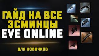 ГАЙД НА ВСЕ ЭСМИНЦЫ В EVE Online ДЛЯ НОВИЧКОВ