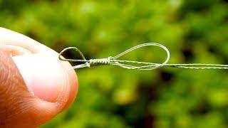 How easy to connect the fishing leader with the reel line with this knot