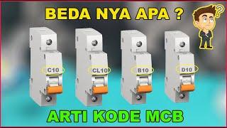 PERBEDAAN KODE MCB ( B, C, CL DAN D )