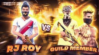 RJ ROY GAMER Vs 2 Pro Guild Members | 1 Vs 2 God Level Fight | Garena Free Fire