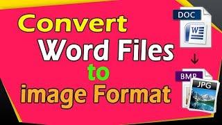 How to Convert Word File to JPEG | Convert Word to jpeg | Image Converter