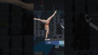 Lovely Women Platform Diving 10M - Celine Van DUIJN #shorts #diving #womendiving