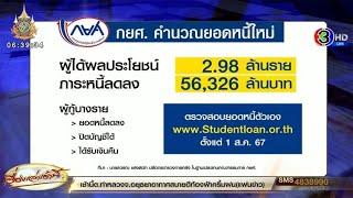 ดีเดย์ 1 ส.ค.นี้ กยศ.เปิดเช็กยอดหนี้ใหม่ มีผู้กู้ได้ผลประโยชน์ 2.98 ล้านราย หนี้ลดลง 5.6 หมื่นล้าน