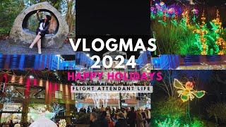 VLOGMAS 2024 | Weekly vlog| Visit Bellevue Botanical Garden & Snowflake Lane | Flight Attendant Life