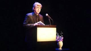Irish Arts Center: Fall 2011: Poetry Fest - David Wheatley reading his poem "Riptide"