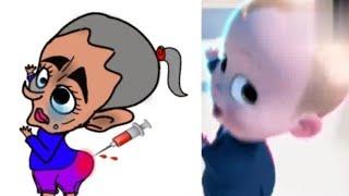 The Baby Boss _Babyco Headquarters -Funny drawing meme | Funny Boss baby video.