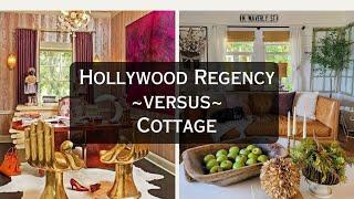 Design-Duell: Hollywood Regency versus Cottage-Wohnkultur | Wohnkultur 101