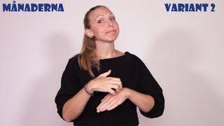 Teckenspråk - Månaderna - MegaVega (Swedish sign language)