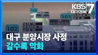 대구 분양시장 사정 갈수록 악화 / KBS  2024.06.10.