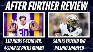 LSU DB Arrested | LSU Adds 5-Star WR | Saints Extend WR Rashid Shaheed | NFL Future Power Rankings